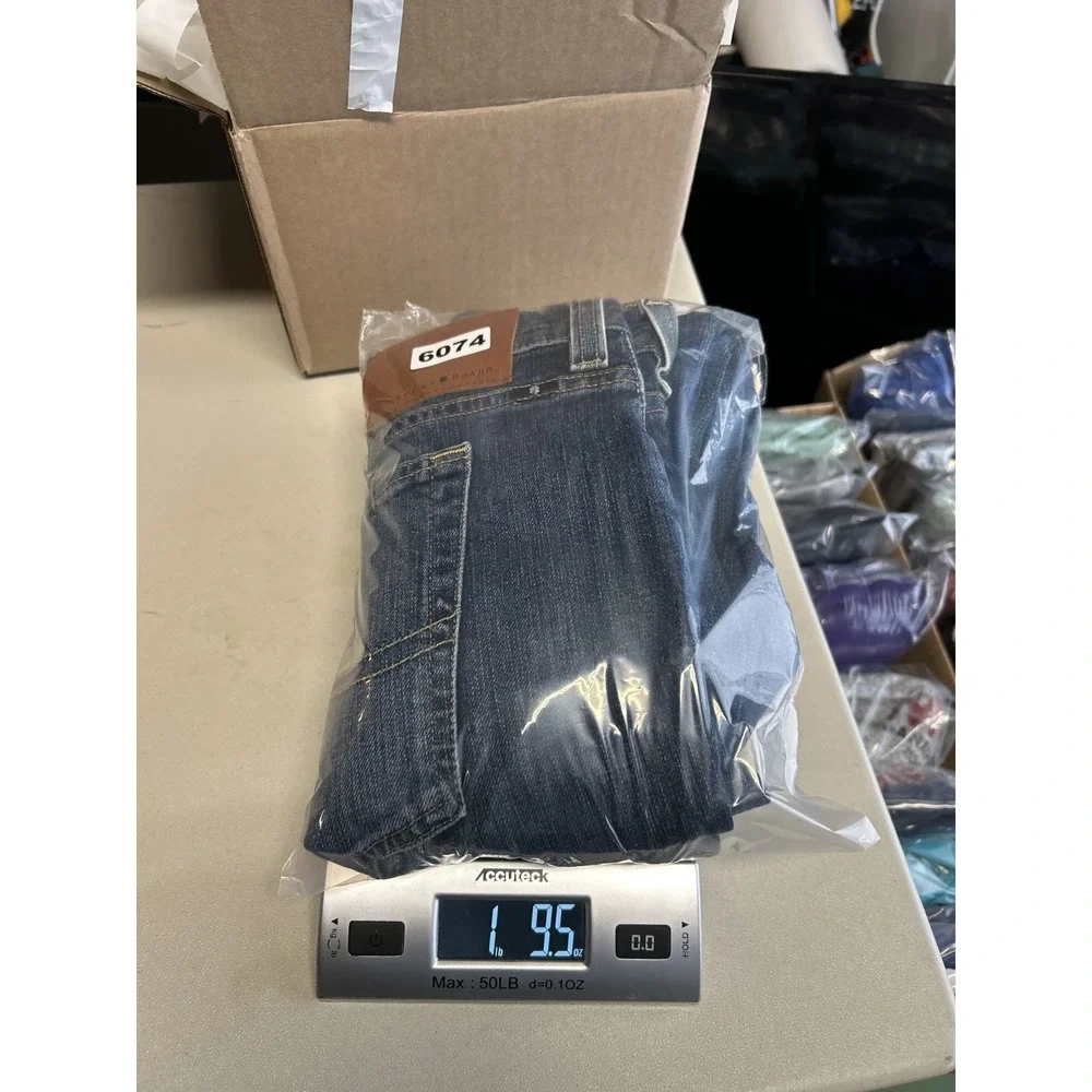 Lucky‎ Brand 181 Jeans Men 44x30 Dark Wash Blue Relaxed Fit Straight Leg Denim